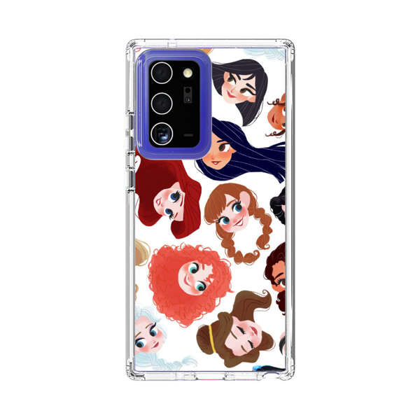 Diverse Animated Girl Faces Samsung Galaxy Note20 Ultra (5G) Case