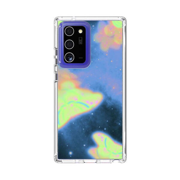 Dreamy Glowing Cosmic Butterflies Samsung Galaxy Note20 Ultra (5G) Case