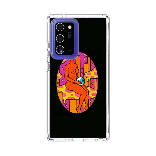 Faceless Nude Figure Holding Sphere Abstract Art Samsung Galaxy Note20 Ultra (5G) Case