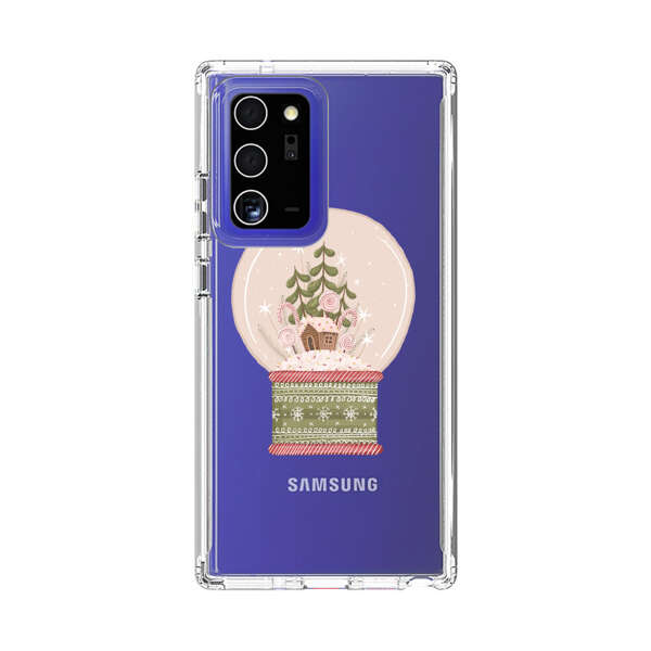 Holiday Snow Globe with Gingerbread House Samsung Galaxy Note20 Ultra (5G) Case