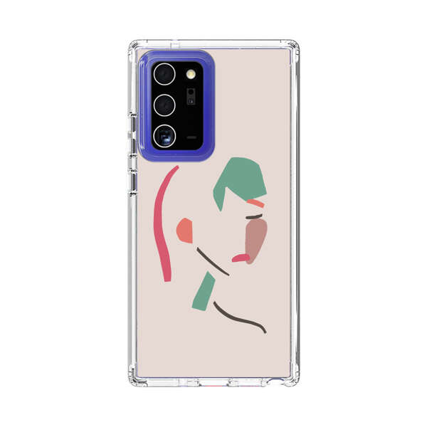 Minimalist Abstract Line Art Woman Face Samsung Galaxy Note20 Ultra (5G) Case