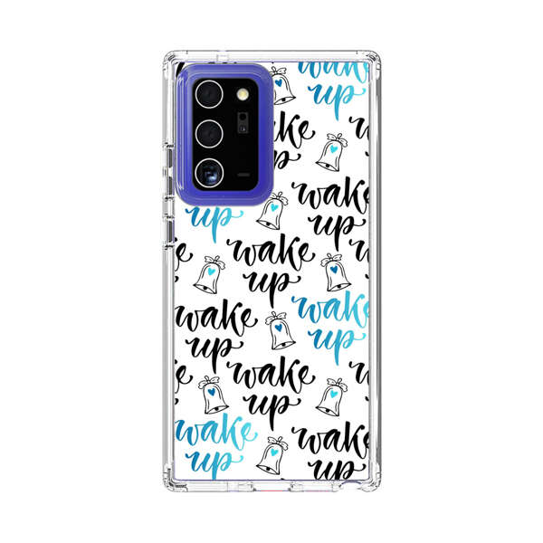 Motivational wake up call lettering pattern Samsung Galaxy Note20 Ultra (5G) Case