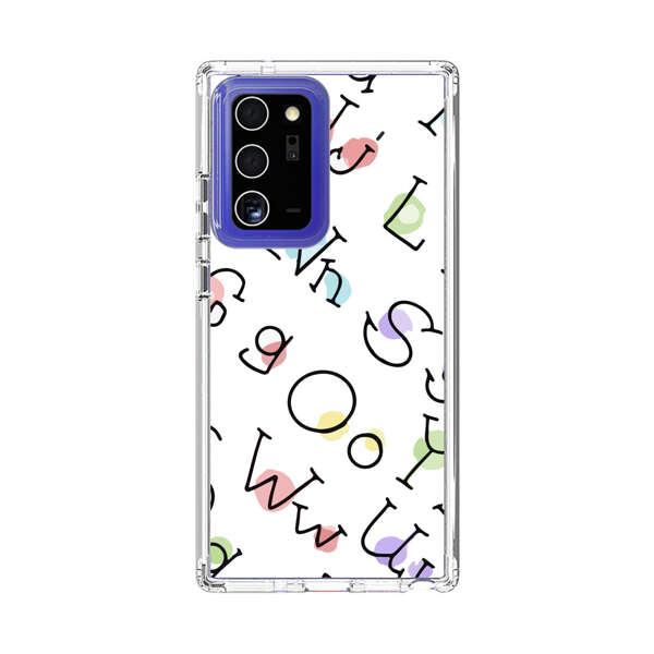 Playful Alphabet Pattern with Colorful Letters Samsung Galaxy Note20 Ultra (5G) Case
