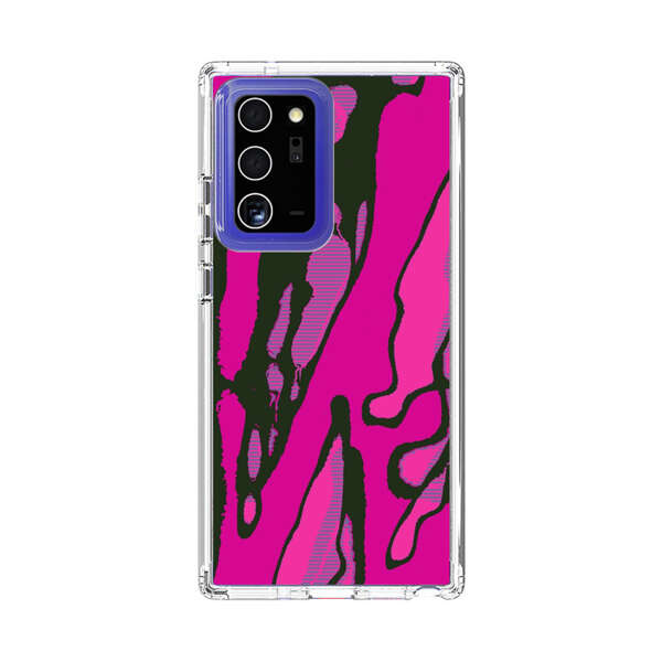 Vibrant Abstract Magenta Black Pattern Samsung Galaxy Note20 Ultra (5G) Case