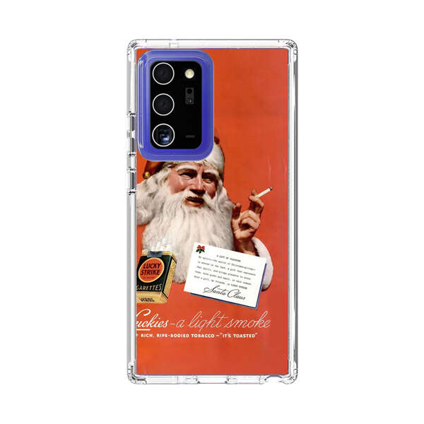 Vintage Santa Claus Smoking Lucky Strike Cigarettes Advertisement Samsung Galaxy Note20 Ultra (5G) Case
