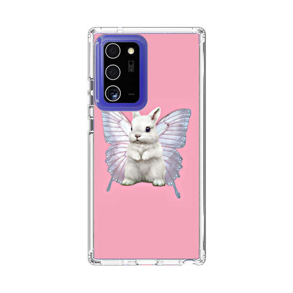 White Bunny with Butterfly Wings Samsung Galaxy Note20 Ultra (5G) Case