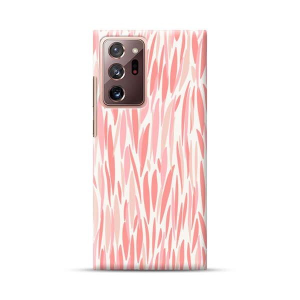 Abstract Coral Wavy Lines Pattern Samsung Galaxy Note20 Ultra (5G) Hard Case