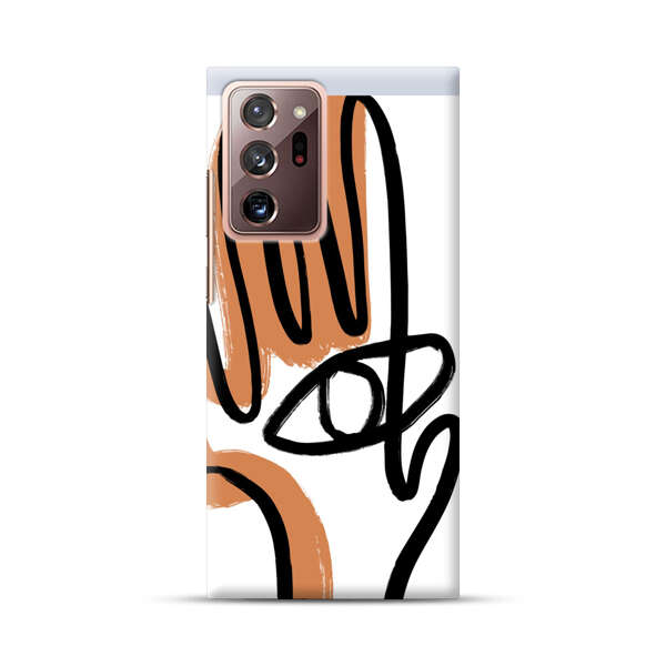 Abstract Minimalist Hand with Eye Samsung Galaxy Note20 Ultra (5G) Hard Case