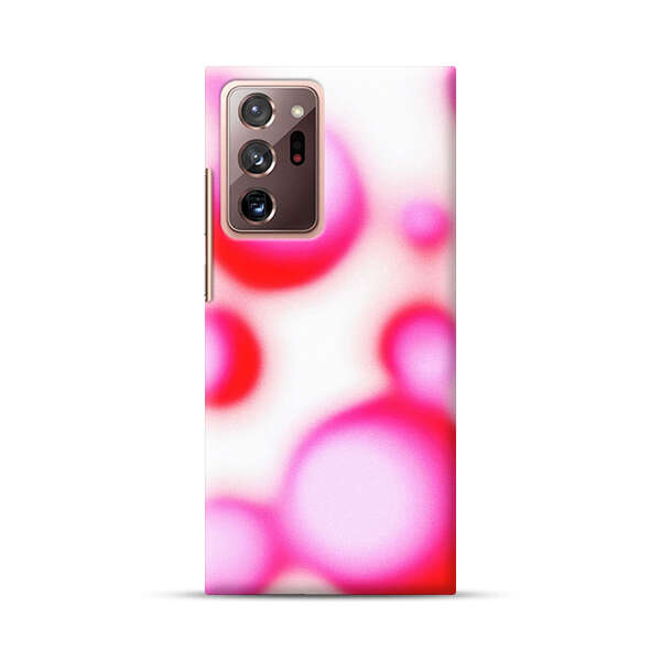 Abstract Pink and Red Blurry Circles Samsung Galaxy Note20 Ultra (5G) Hard Case