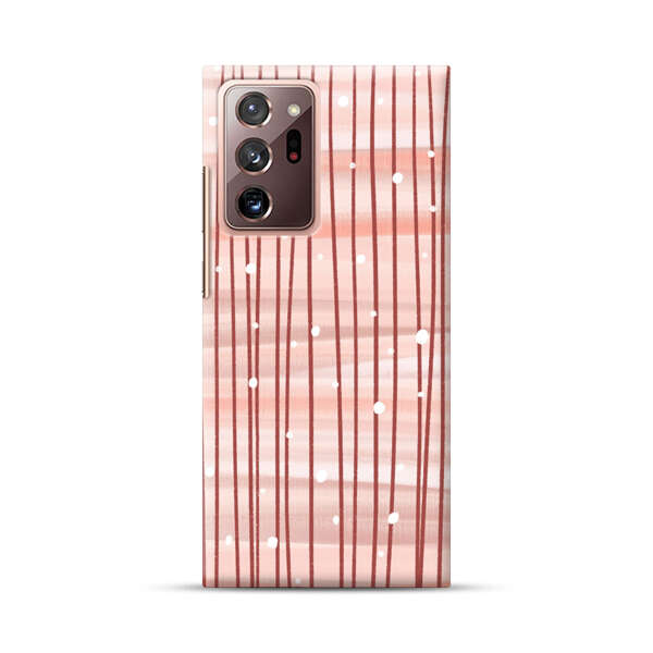 Abstract Vertical Lines Pink Pattern Samsung Galaxy Note20 Ultra (5G) Hard Case