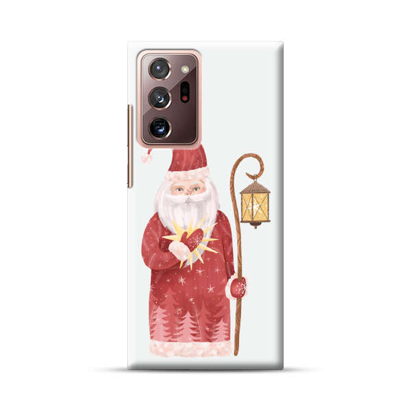 Charming Santa Claus Holding Glowing Heart and Lantern Samsung Galaxy Note20 Ultra (5G) Hard Case