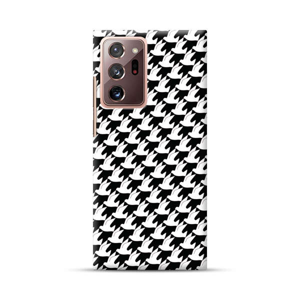 Classic Black and White Houndstooth Pattern Samsung Galaxy Note20 Ultra (5G) Hard Case