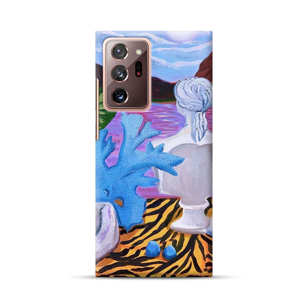 Classical Statues and Tropical Plants by the Ocean Samsung Galaxy Note20 Ultra (5G) Hard Case