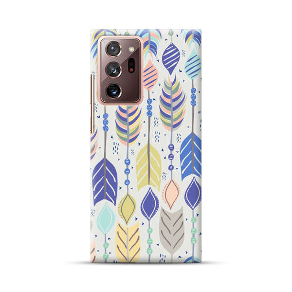 Colorful Feathers Pattern Pastel Samsung Galaxy Note20 Ultra (5G) Hard Case