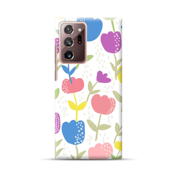 Colorful Tulip Floral Pattern Samsung Galaxy Note20 Ultra (5G) Hard Case