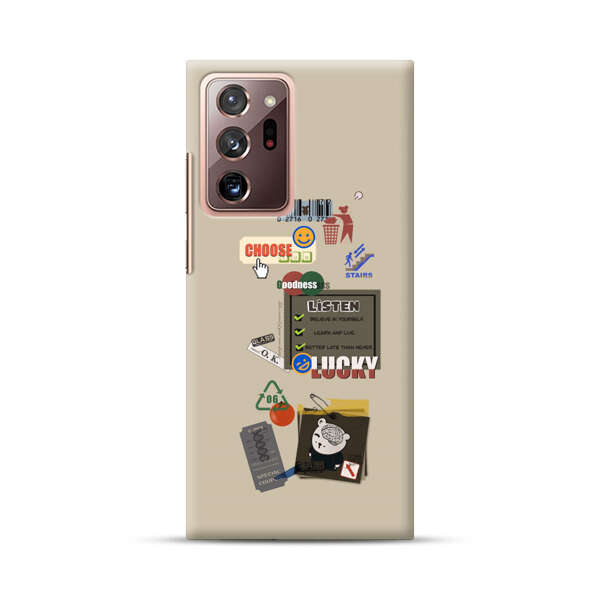 Creative Collage of Motivational Elements Samsung Galaxy Note20 Ultra (5G) Hard Case