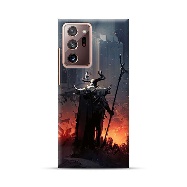 Dark Fantasy Warrior with Horned Helmet Samsung Galaxy Note20 Ultra (5G) Hard Case