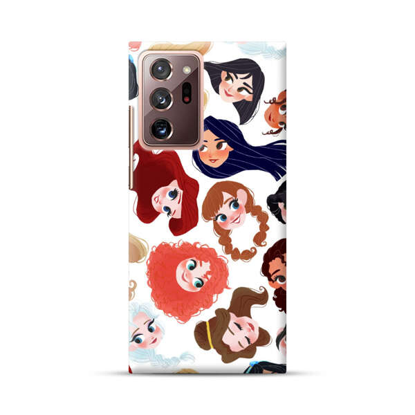 Diverse Animated Girl Faces Samsung Galaxy Note20 Ultra (5G) Hard Case