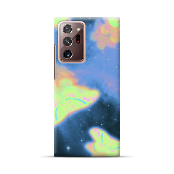 Dreamy Glowing Cosmic Butterflies Samsung Galaxy Note20 Ultra (5G) Hard Case