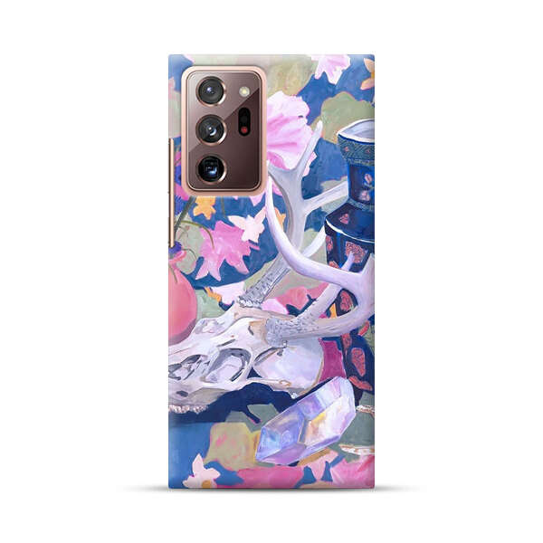Floral Ornate Vases with Antlers Skull and Crystal Samsung Galaxy Note20 Ultra (5G) Hard Case