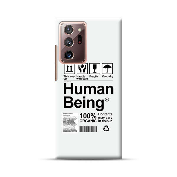 Human Being Fragile Label Design Samsung Galaxy Note20 Ultra (5G) Hard Case