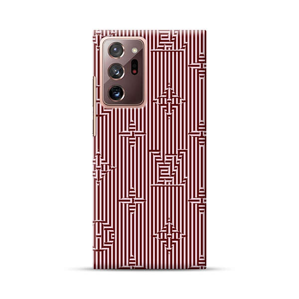Intricate Geometric Striped Pattern Samsung Galaxy Note20 Ultra (5G) Hard Case