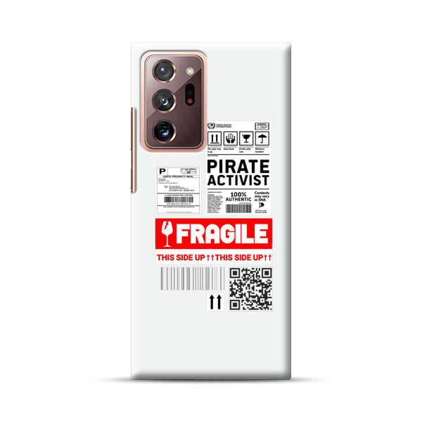 Pirate Activist Fragile Shipping Label Samsung Galaxy Note20 Ultra (5G) Hard Case