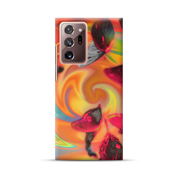 Psychedelic Butterflies Swirl Samsung Galaxy Note20 Ultra (5G) Hard Case