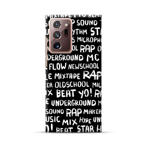 Rap Hip Hop Words Collage Samsung Galaxy Note20 Ultra (5G) Hard Case