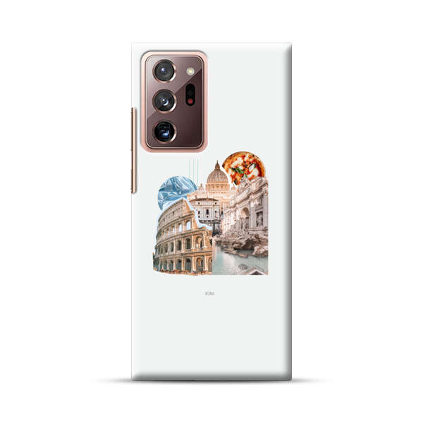 Rome Landmarks with Pizza Samsung Galaxy Note20 Ultra (5G) Hard Case