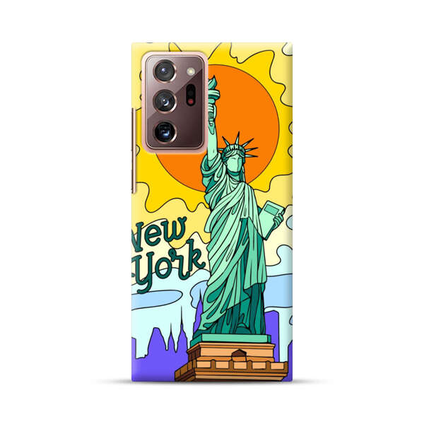 Statue of Liberty New York Artistic Sun Samsung Galaxy Note20 Ultra (5G) Hard Case