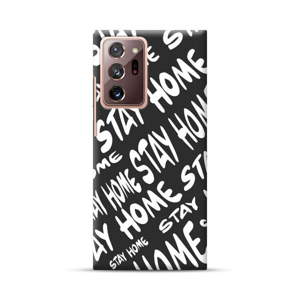 Stay Home Pattern Samsung Galaxy Note20 Ultra (5G) Hard Case