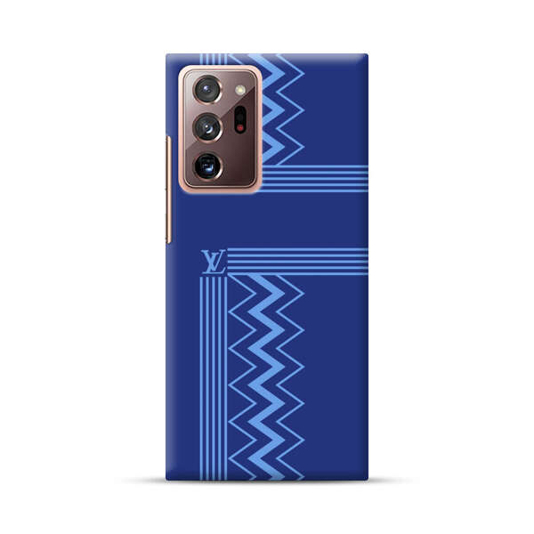 Stylish Geometric Zigzag Pattern in Blue Samsung Galaxy Note20 Ultra (5G) Hard Case