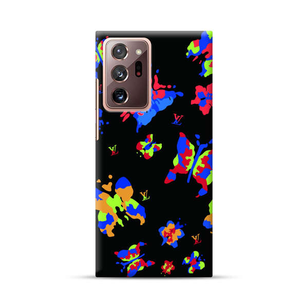 Vibrant Abstract Butterflies and Floral Splashes Samsung Galaxy Note20 Ultra (5G) Hard Case