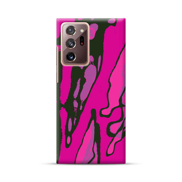 Vibrant Abstract Magenta Black Pattern Samsung Galaxy Note20 Ultra (5G) Hard Case