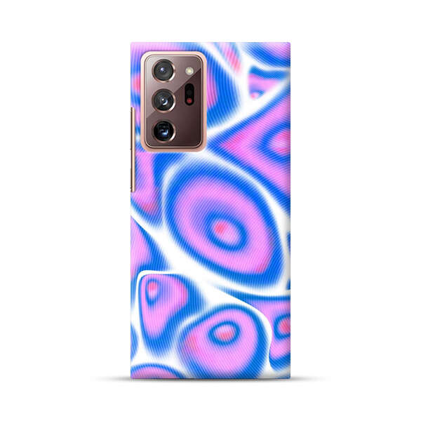 Vibrant Abstract Pink and Blue Swirl Pattern Samsung Galaxy Note20 Ultra (5G) Hard Case