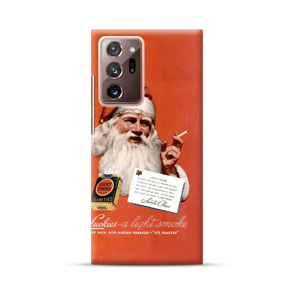 Vintage Santa Claus Smoking Lucky Strike Cigarettes Advertisement Samsung Galaxy Note20 Ultra (5G) Hard Case