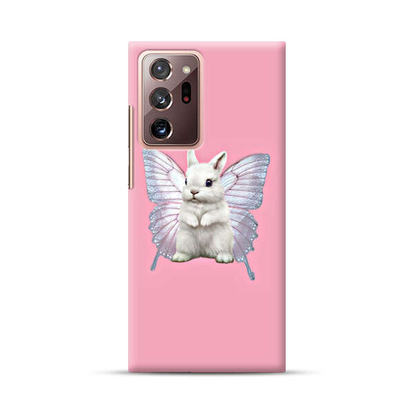 White Bunny with Butterfly Wings Samsung Galaxy Note20 Ultra (5G) Hard Case