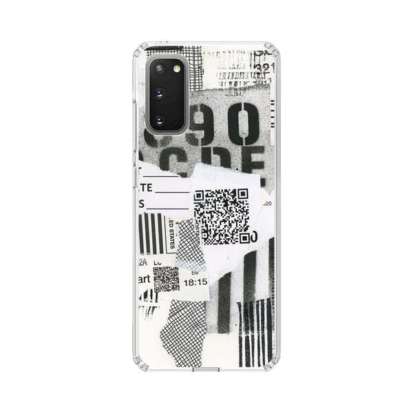 Abstract Collage Torn Paper Barcodes Samsung Galaxy S20 (5G) Case