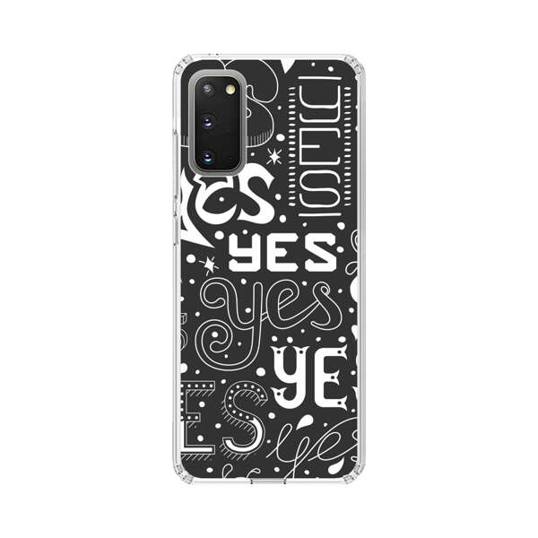 Bold Playful Typography Yes Pattern Samsung Galaxy S20 (5G) Case