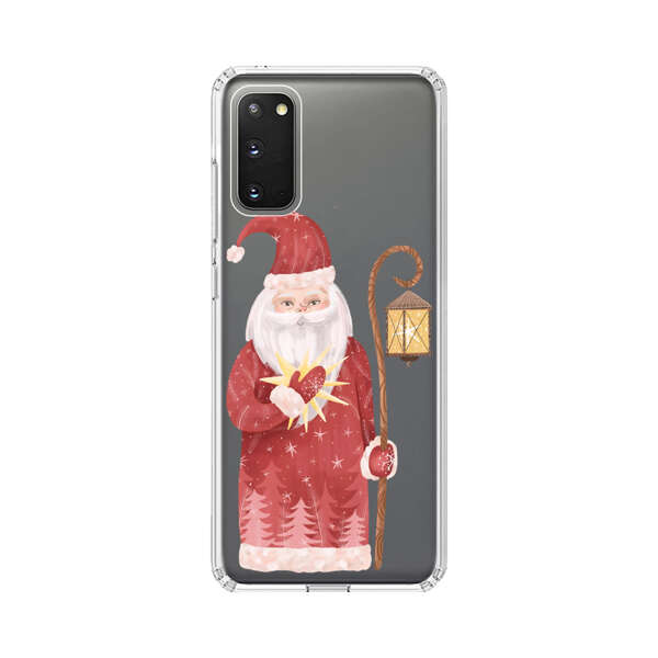 Charming Santa Claus Holding Glowing Heart and Lantern Samsung Galaxy S20 (5G) Case