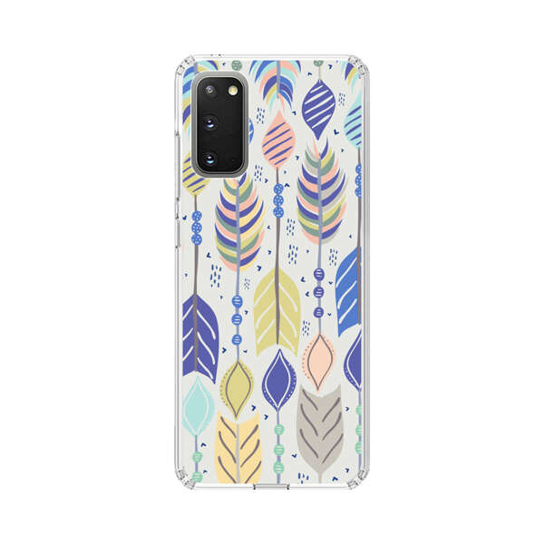 Colorful Feathers Pattern Pastel Samsung Galaxy S20 (5G) Case