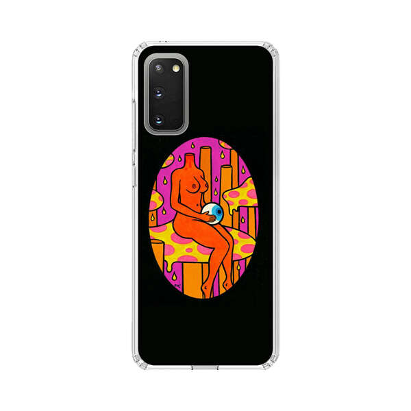 Faceless Nude Figure Holding Sphere Abstract Art Samsung Galaxy S20 (5G) Case