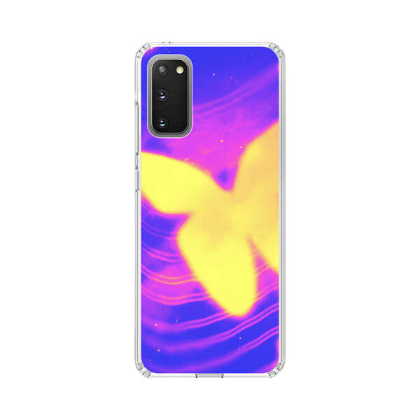 Glowing Purple and Yellow Butterflies Samsung Galaxy S20 (5G) Case