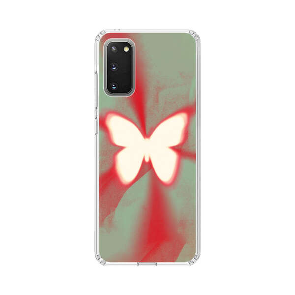 Glowing White Butterfly Abstract Radiant Design Samsung Galaxy S20 (5G) Case