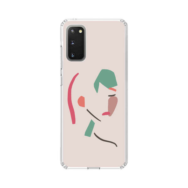 Minimalist Abstract Line Art Woman Face Samsung Galaxy S20 (5G) Case