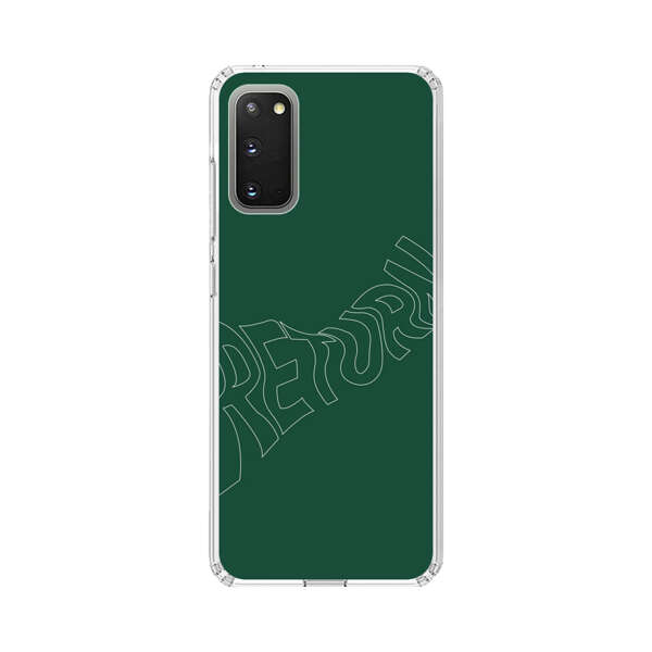Minimalist Green Wavy Return Text Samsung Galaxy S20 (5G) Case