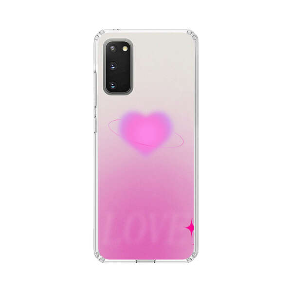 Pink Glowing Heart Love Sparkle Samsung Galaxy S20 (5G) Case