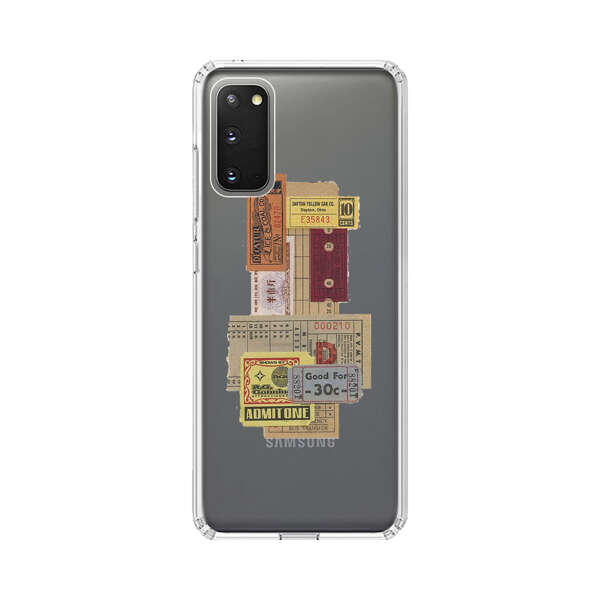Vintage Admission and Raffle Tickets Collage Samsung Galaxy S20 (5G) Case