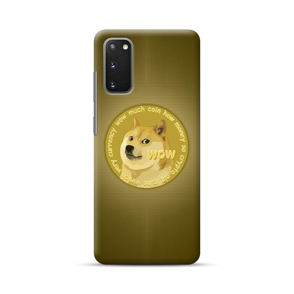 Golden Dogecoin Coin Samsung Galaxy S20 (5G) Hard Case